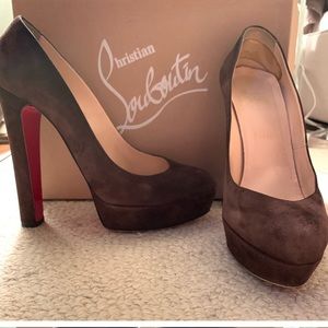 BIBI 140 Veau Velours Coffee Heels